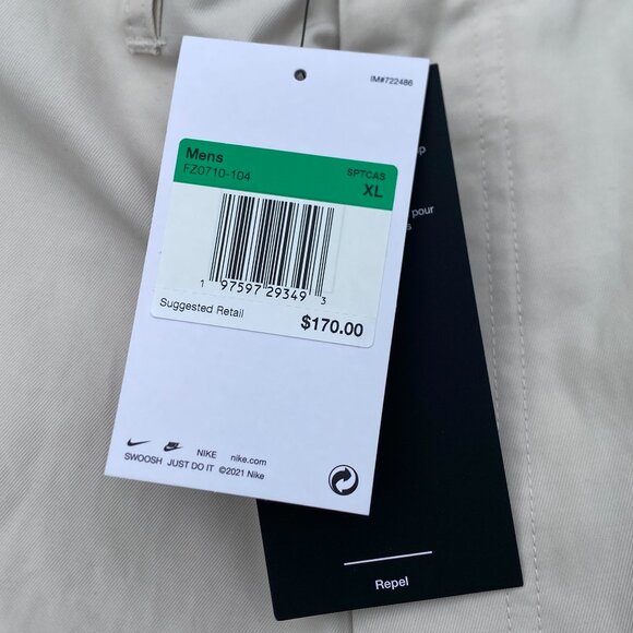 Nike Tech Pants Light Orewood Brown Men Size XLarge FZ0710-104 NEW $170 - Picture 4 of 9